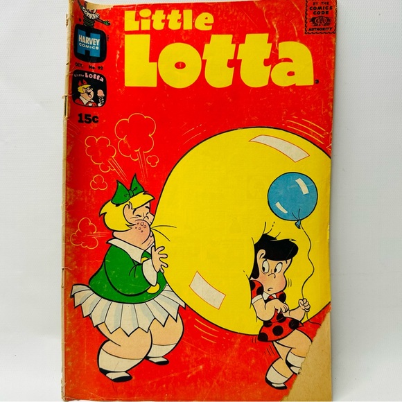 Little Lotta VTG Comic Book #92 Oct 1970 Harvey Comics - Picture 1 of 6